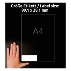 Etykiety przezroczyste adresowe Avery Zweckform 99,1x38,1 25 ark. l7563-25