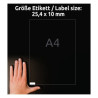 Etykiety do oznaczania 25,4x10 Avery Zweckform 25 arkuszy L7658-25