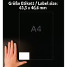 Etykiety usuwalne 63,5x46,6 Avery Zweckform 30 arkuszy L6025REV-25