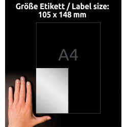 Etykiety znamionowe 105x148 Avery Zweckform 20 arkuszy l6134-20