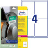 Etykiety polietynelowe 99,1x139 Avery Zweckform 10 arkuszy L7915-10