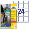 Etykiety polietynelowe 63,5x33,9 Avery Zweckform 10 arkuszy L7912-10