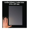 przezroczyste Etykiety adresowe 210x297 25 arkuszy l7567-25