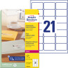 Etykiety przezroczyste adresowe 63,5x38,1 25 ark. l7560-25