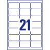 ETYKIETY PRZEZROCZYSTE ADRESOWE AVERY 63,5x38,1mm