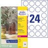 Przezroczyste etykiety Avery Zweckform 40mm 25 ark. l7780-25