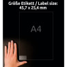 przezroczyste Etykiety 45,7x25,4 Avery Zweckform 25 ark. l7781-25