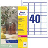 przezroczyste Etykiety 45,7x25,4 Avery Zweckform 25 ark. l7781-25