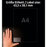 Przezroczyste etykiety Avery Zweckform 63,5x38,1 25 arkuszy l7782-25