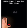 Etykiety do oznaczania 25,4x10 Avery Zweckform 20 arkuszy L6036-20