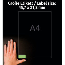 ETYKIETY DO OZNACZANIA AVERY 45,7x21,2mm