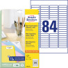 Etykiety do oznaczania 49x11,1 Avery Zweckform 25 arkuszy L7656-25