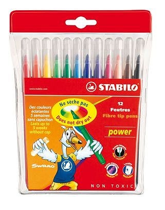 STABILO PISAKI POWER 12-KOLORÓW 280/12