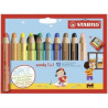 Kredka drewniana STABILO woody 3 w 1 etui 10szt.