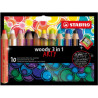Kredka drewniana STABILO woody 3 w 1 etui 10 szt.
