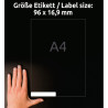 ETYKIETY USUWALNE 96x16,9 AVERY 30 ARKUSZY