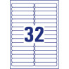 ETYKIETY USUWALNE 96x16,9 AVERY 30 ARKUSZY