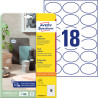 owalne Etykiety usuwalne 63,5x42,3 Avery Zweckform 25 ark. L6024REV-25