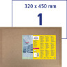 Folie antybakteryjne usuwalne 320x450mm Avery Zweckform 5 arkuszy l8015REV-5