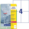 Folie antybakteryjne Avery 105x148mm trans 40 etyk