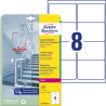 Folie antybakteryjne Avery 99,1x67,7mm trans 80szt