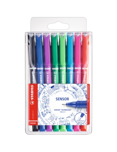 CIENKOPIS STABILO SENSOR 0,3 ETUI 8 SZT 189/8