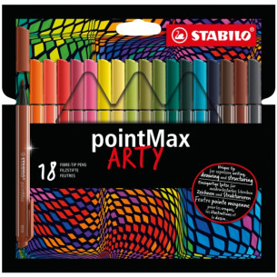 Cienkopis STABILO pointMAX etui kartonowe 18 szt.