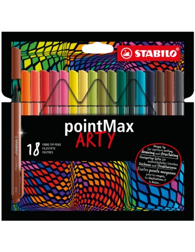 Cienkopis STABILO pointMAX etui kartonowe 18 szt.