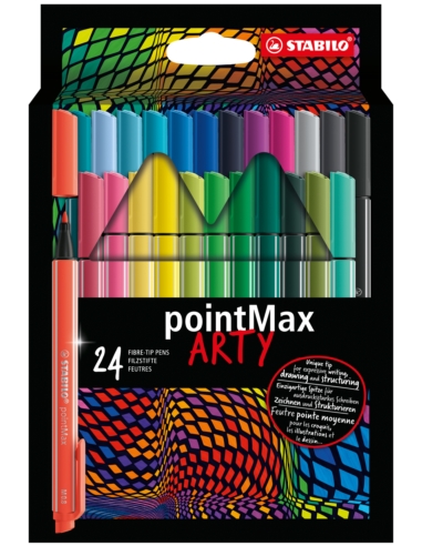 Cienkopis STABILO pointMAX etui kartonowe 24 szt.