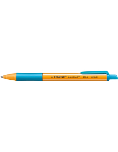 Długopis STABILO pointball turkusowy 6030/51