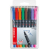 Foliopis STABILO OHPen F permanentny etui 8 szt.
