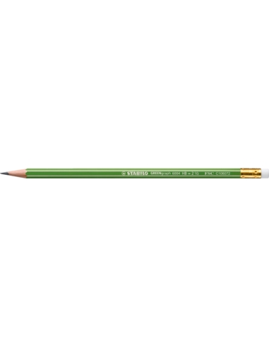 Ołówek STABILO GREENgraph z gumką HB 6004/HB