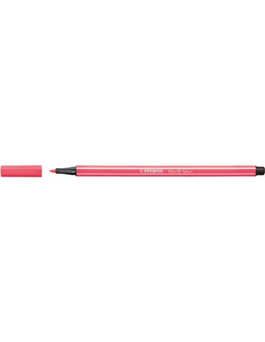 STABILO PISAKI PEN 68/040 CZERWONY fluor.