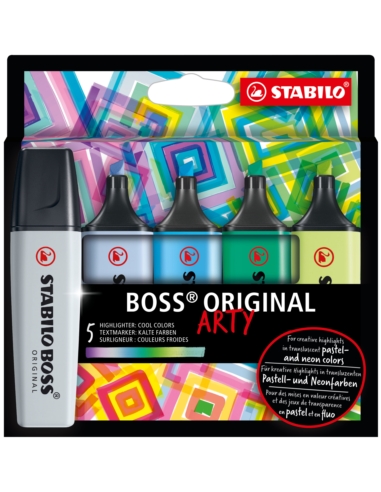 Zakreślacz STABILO BOSS ORIGINAL ARTY etui 5 szt.