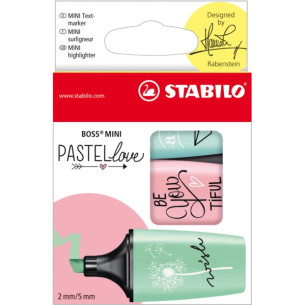 Zakreślacz STABILO BOSS MINI Pastellove 3 szt etui