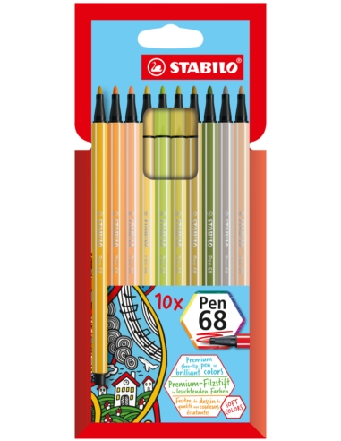 Flamaster STABILO Pen 68 etui kartonowe 10szt