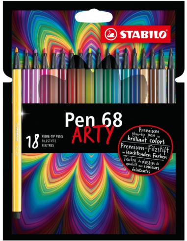 Flamaster STABILO Pen 68 etui 18 szt. ARTY