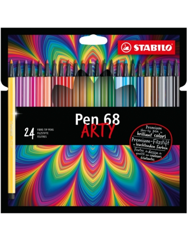 Flamaster STABILO Pen 68 etui 24 szt. ARTY