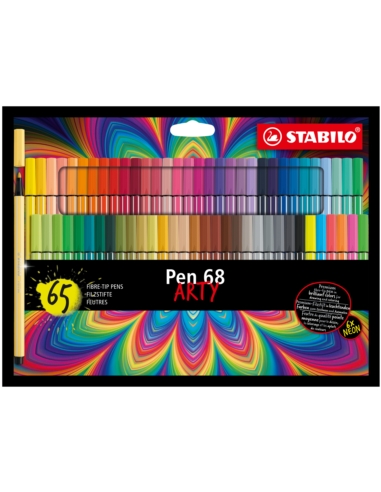 Flamaster STABILO Pen 68 etui karton 65 szt. ARTY