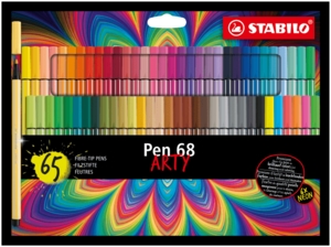 Flamaster STABILO Pen 68 etui metalowe 66 szt ARTY