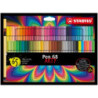 Flamaster STABILO Pen 68 etui metalowe 66 szt ARTY