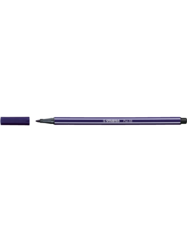 Flamaster STABILO Pen68 brush błękit pruski 568/22