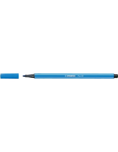 Flamaster STABILO Pen 68 brush ciemnoniebieski