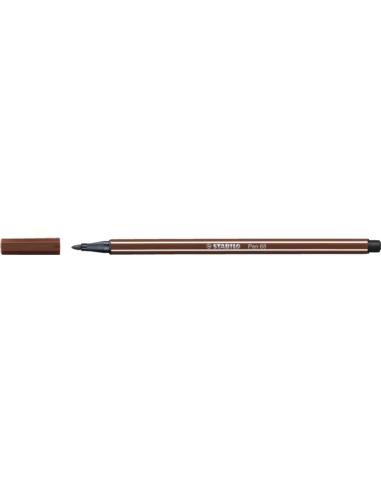 Flamaster STABILO Pen 68 brush brąz 568/45