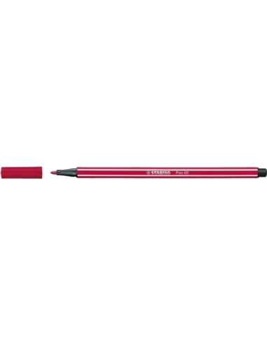 Flamaster STABILO Pen 68 brush ciemnoczerwony