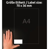 Etykiety Avery uniwersalne 70x36mm 1560 etykiet