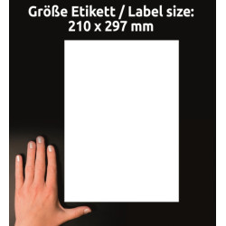 Etykiety Avery uniwersalne 210x297mm 65 etykiet