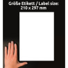 Etykiety Avery uniwersalne 210x297mm 65 etykiet