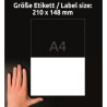Etykiety Avery uniwersalne 210x148mm 130 etykiet
