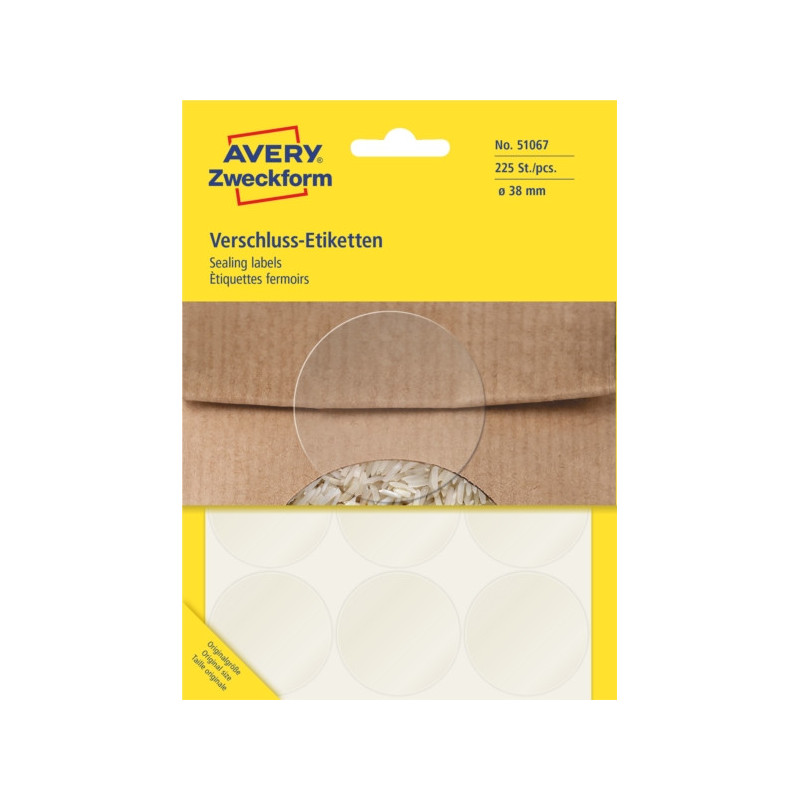 ekologiczne Etykiety 60mm Avery 25 arkuszy